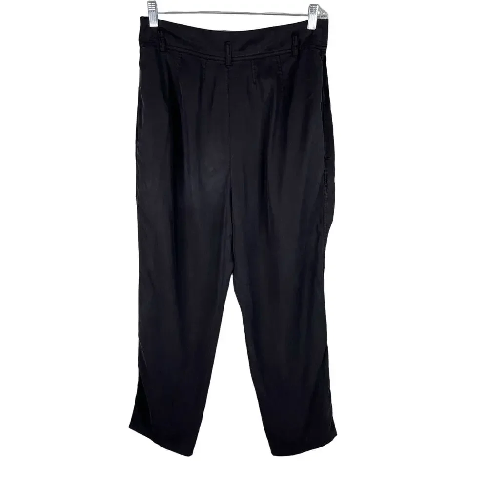 Free People Run Wild High Waist Balloon Pants Black 12 New
